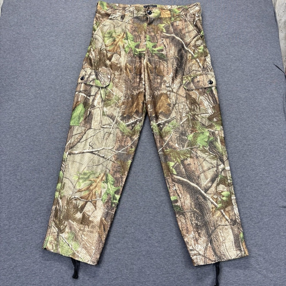 RedHead RealTree APG Camo Cargo Pants Mens M 36x32 Mesh Lightweight Performance